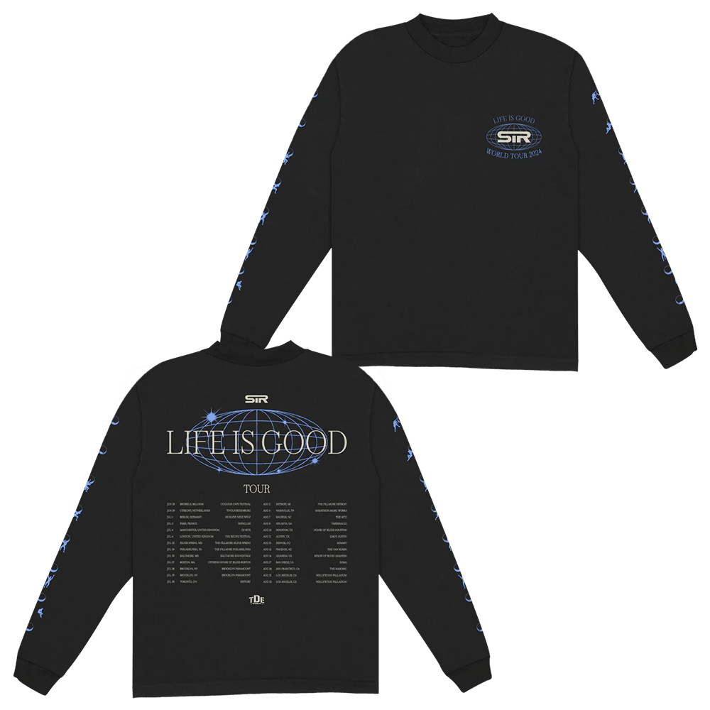 TDE Merch Sir Tour Long Sleeve T-Shirt Top Dawg Entertainment Merch Best Gifts For Dad Hoodie, Sweatshirt | PureTeeCo.com