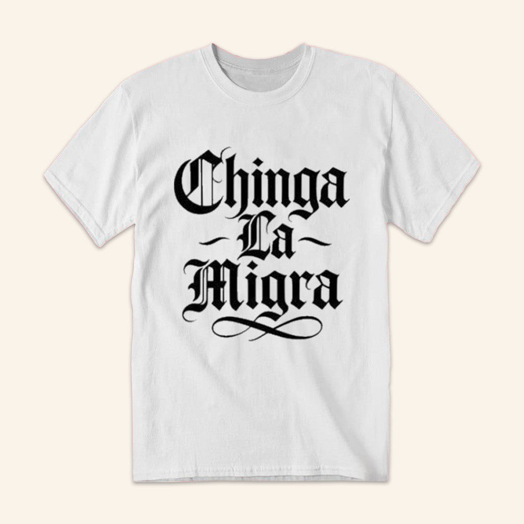 Antifascist Clothing Merch Chinga La Migra Shirt Gift Ideas For Boyfriend Hoodie, Sweatshirt | PureTeeCo.com