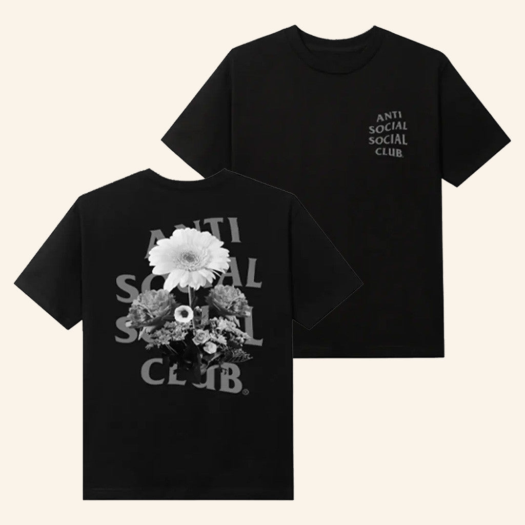 Anti Social Social Club Merch The Ghost Of You And Me Black T-Shirt Gifts For Her Hoodie, Sweatshirt | PureTeeCo.com