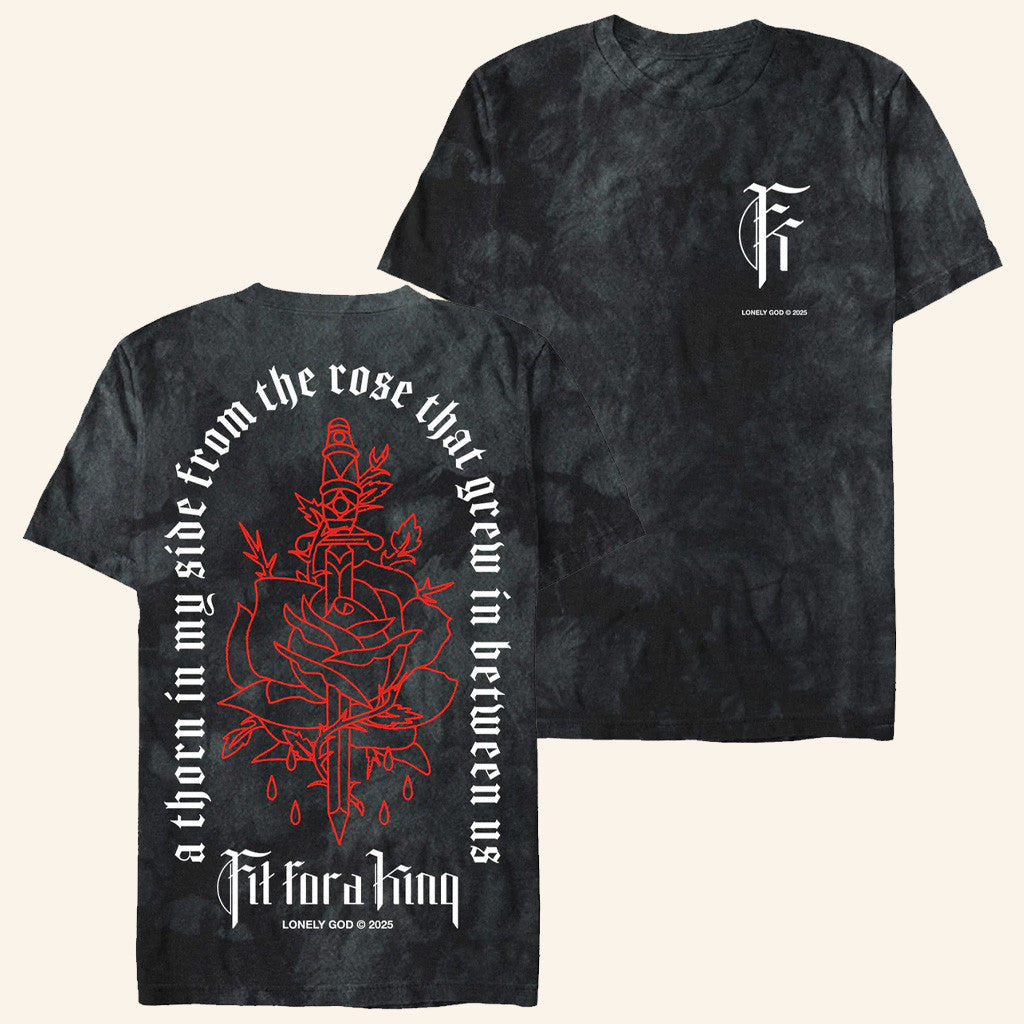 Fit For A King Rose Thorn Tie Dye T-Shirt Gifts For Your Boyfriend Hoodie, Sweatshirt | PureTeeCo.com
