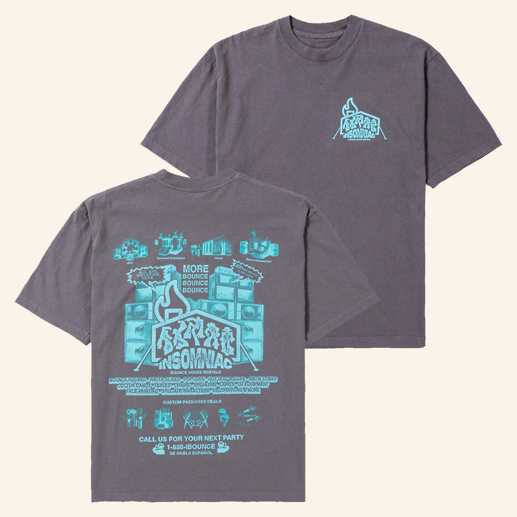 Insomniac Merch Bouncy House SS T-Shirt Best Gifts For Boyfriend Hoodie, Sweatshirt | PureTeeCo.com