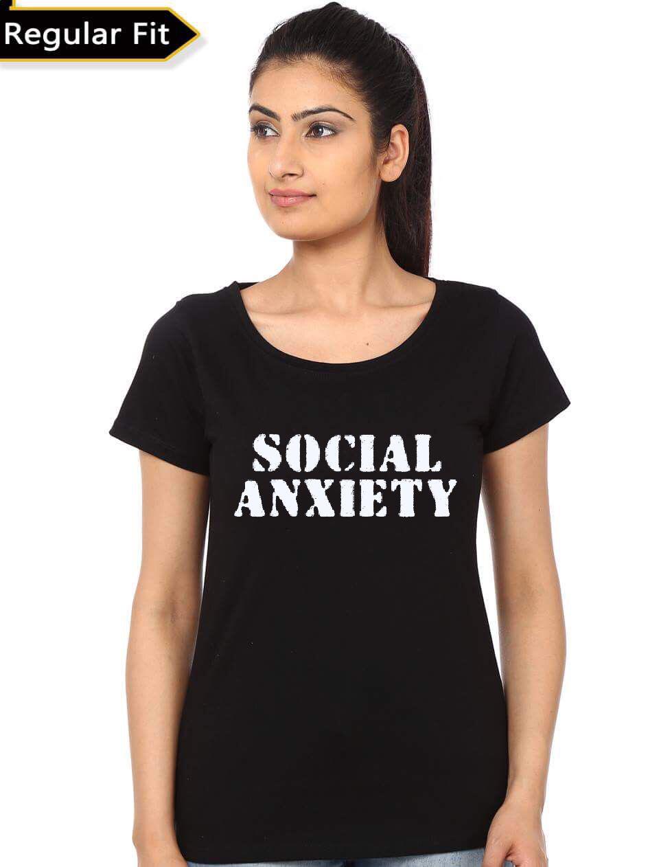 Social Anxiety Black Girls T-Shirt Hoodie, Sweatshirt | PureTeeCo.com