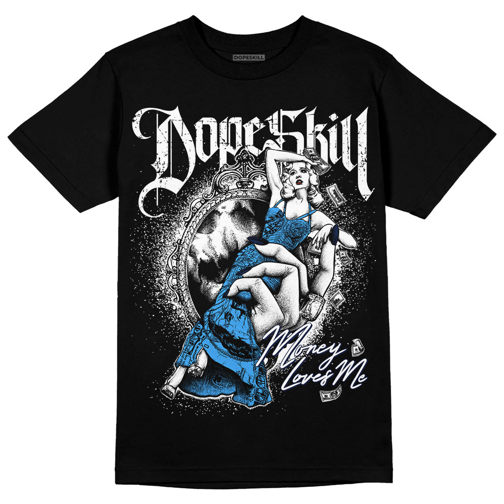 AJ Spizike White Obsidian DopeSkill T-Shirt Money Loves Me Graphic Hoodie, Sweatshirt | PureTeeCo.com (Image 2)