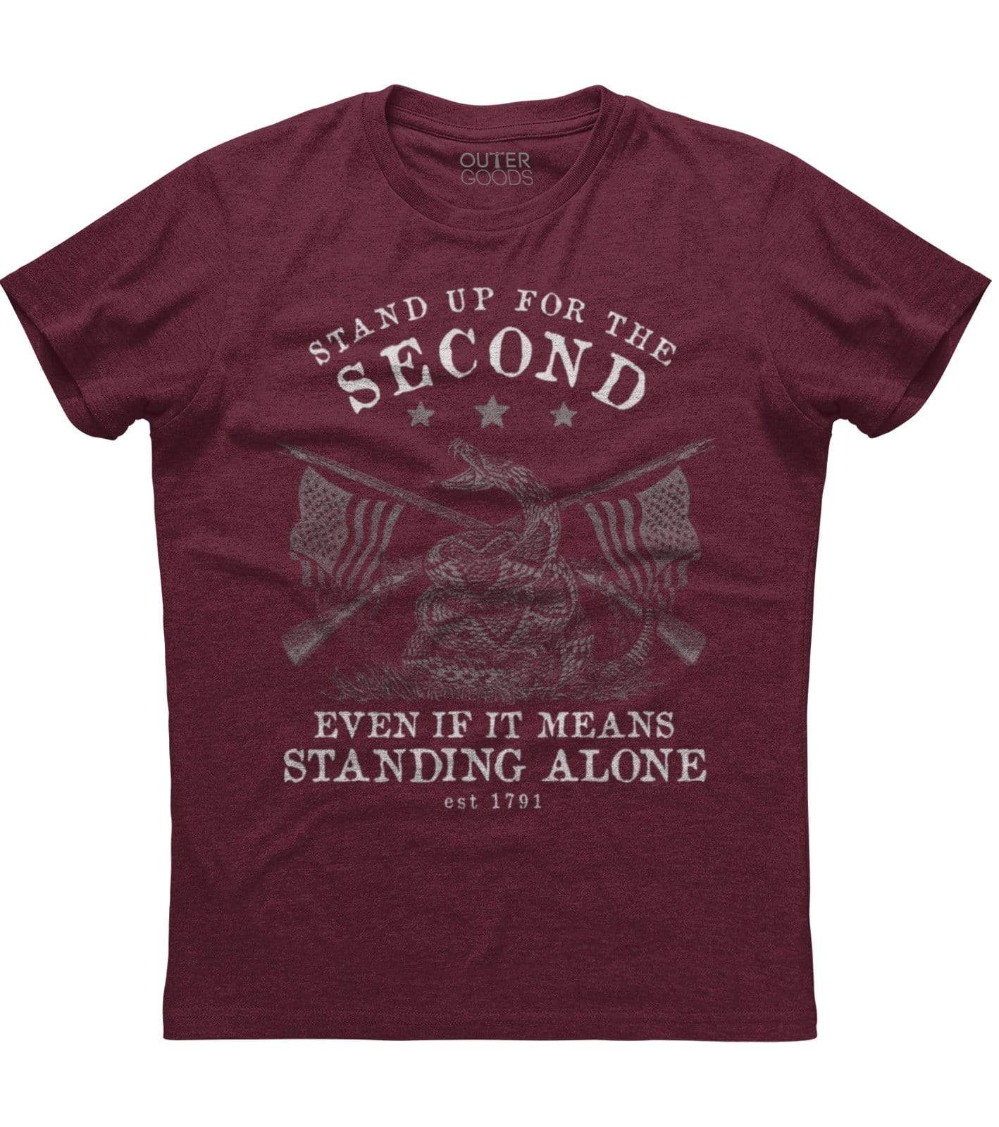 Stand Up For The Second Even If It Means Standing Alone T-Shirt (O) Hoodie, Sweatshirt | PureTeeCo.com (Image 2)