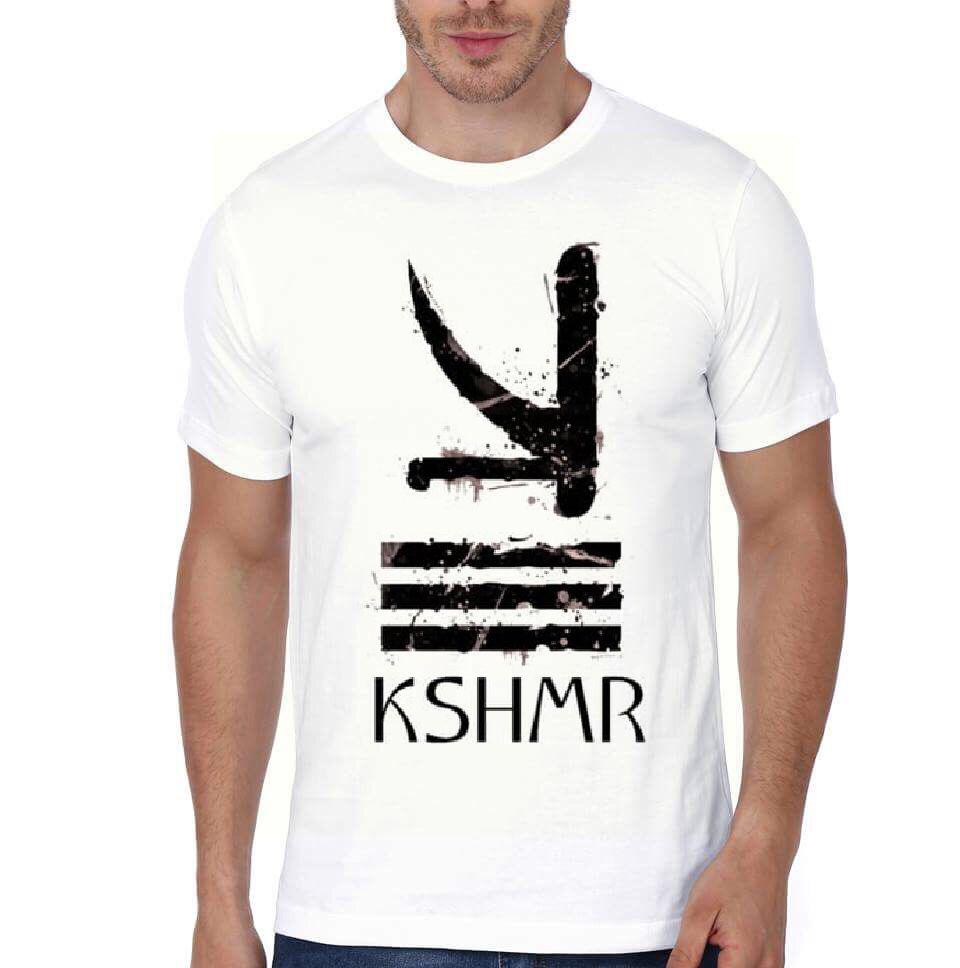 Kshmr White Half Sleeve T-Shirt Hoodie, Sweatshirt | PureTeeCo.com