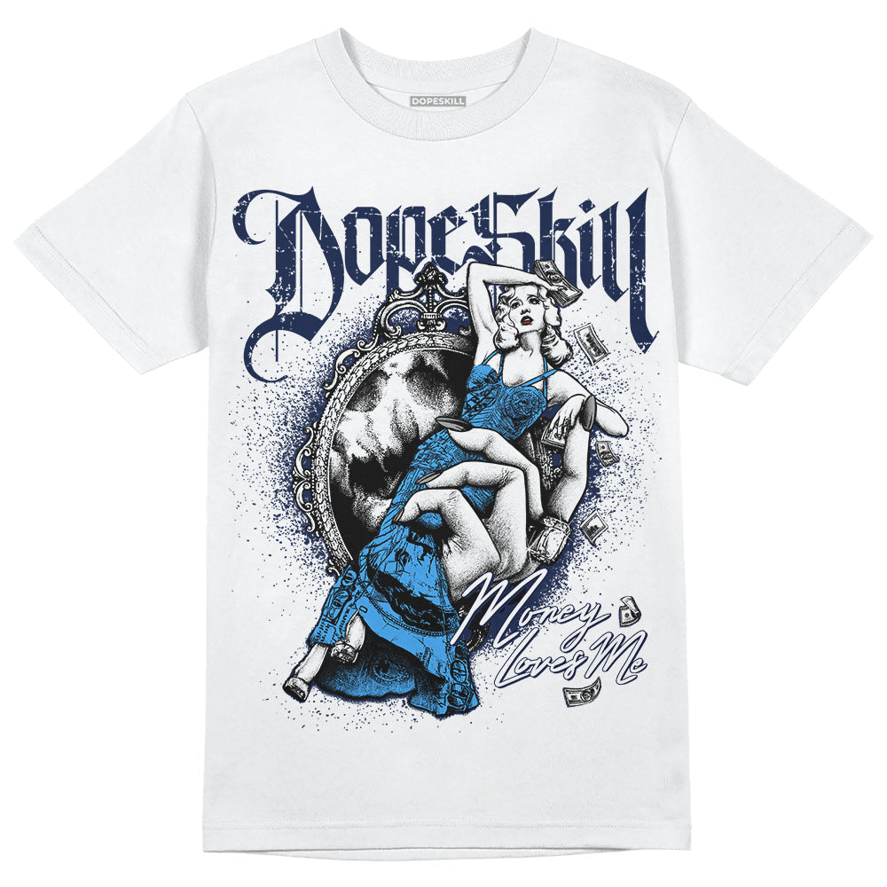 AJ Spizike White Obsidian DopeSkill T-Shirt Money Loves Me Graphic Hoodie, Sweatshirt | PureTeeCo.com (Image 1)