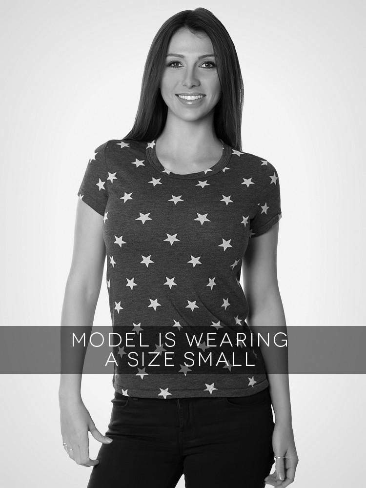 Ideal Star Print Tee Hoodie, Sweatshirt | PureTeeCo.com (Image 4)