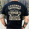 1968 Vintage Birthday Gift Shirt for Men - Legends Were Born in '68