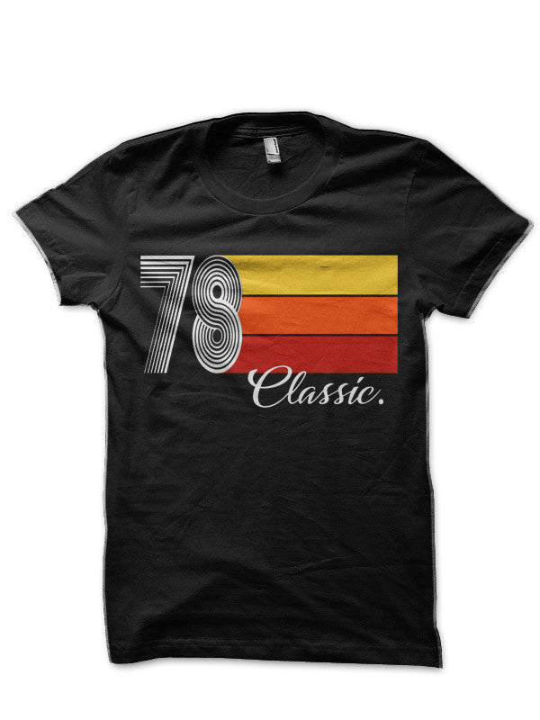 1978 Classic Birthday Gif Black T-Shirt Hoodie, Sweatshirt | PureTeeCo.com