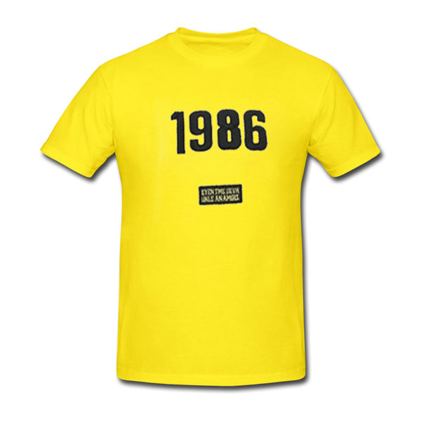 1986 yellow tshirt Hoodie, Sweatshirt | PureTeeCo.com