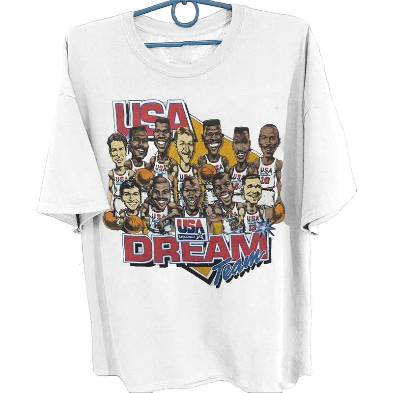 1992 Basketball Shirt, 90s Dream Team Usa Basketball Shirt Menswear Tops Underwear Streetwear Tshirt Hoodie, Sweatshirt