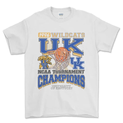 1996 NCAA Championship Kentucky Wildcats T-Shirt, graphic vintage sports tees for men Hoodie, Sweatshirt | PureTeeCo.com