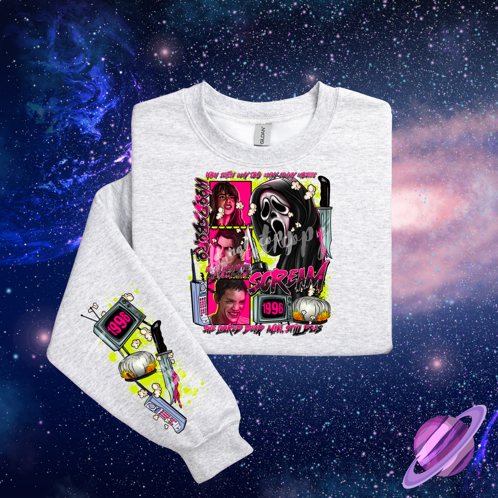 1996 CALL - B94- FRONT & SLEEVE DESIGN SWEATSHIRT T-Shirts, Hoodie | PureTeeCo.com (Image 1)