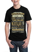Legends Are Born In November T-Shirt Hoodie, Sweatshirt | PureTeeCo.com