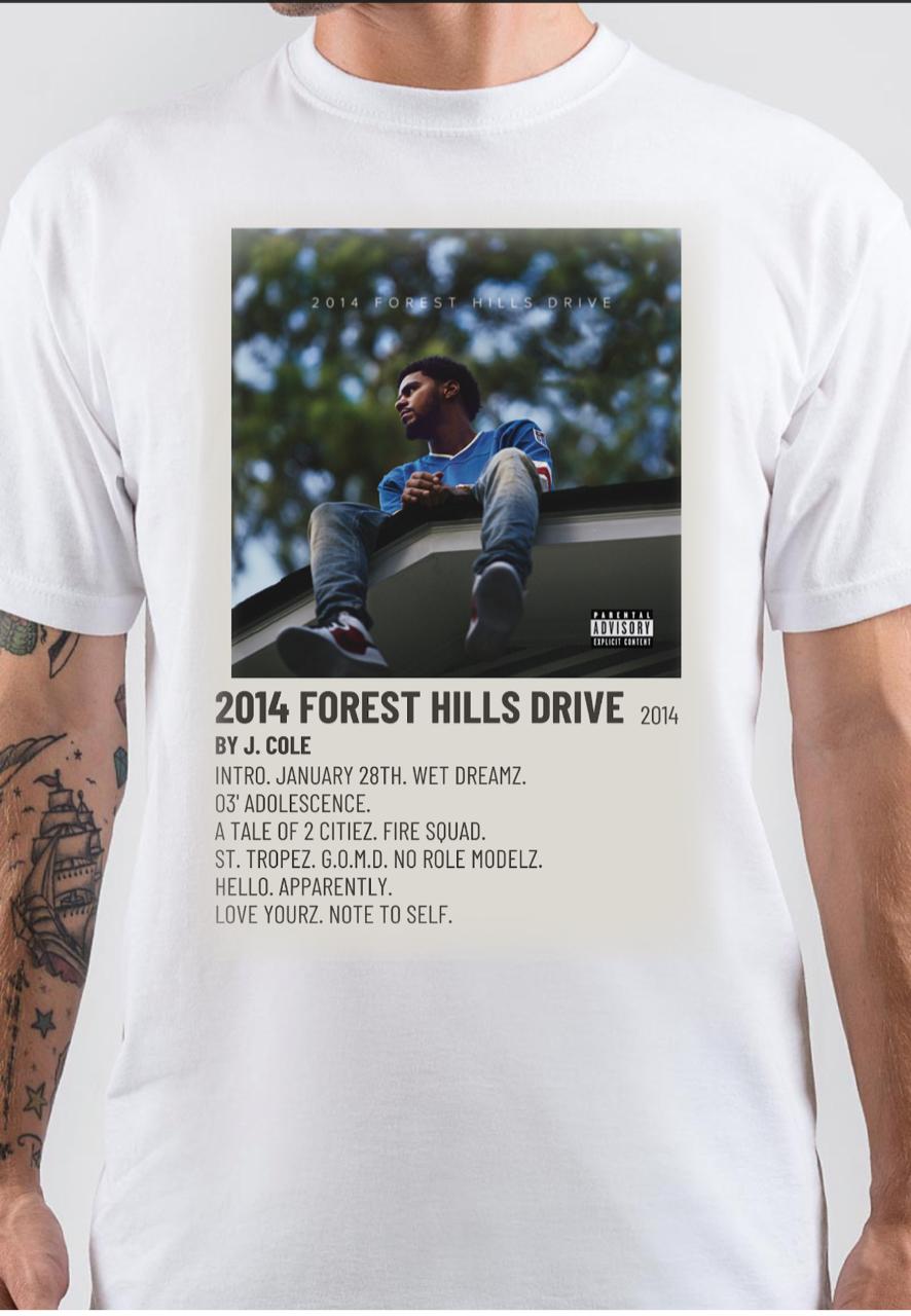 J Cole Forest Hill Drive T-Shirt Hoodie, Sweatshirt | PureTeeCo.com