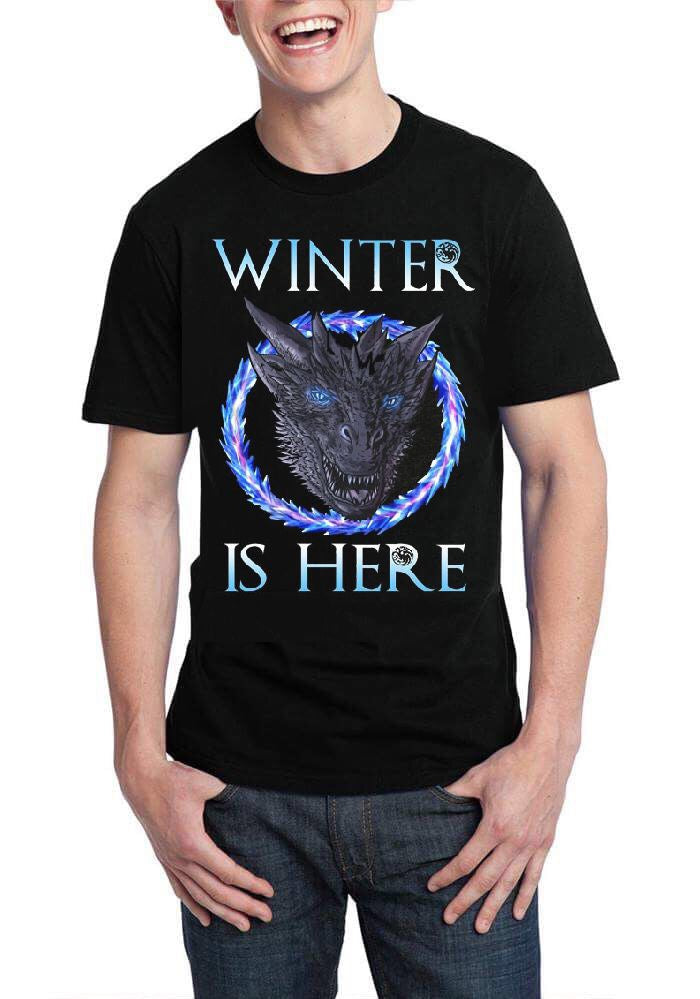 Winter Is Here Black T-Shirt Hoodie, Sweatshirt | PureTeeCo.com