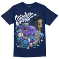 Midnight Navy 3s DopeSkill Navy T-shirt Stressless Graphic Hoodie, Sweatshirt | PureTeeCo.com (Image 1)