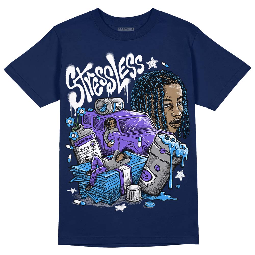 Midnight Navy 3s DopeSkill Navy T-shirt Stressless Graphic Hoodie, Sweatshirt | PureTeeCo.com (Image 1)