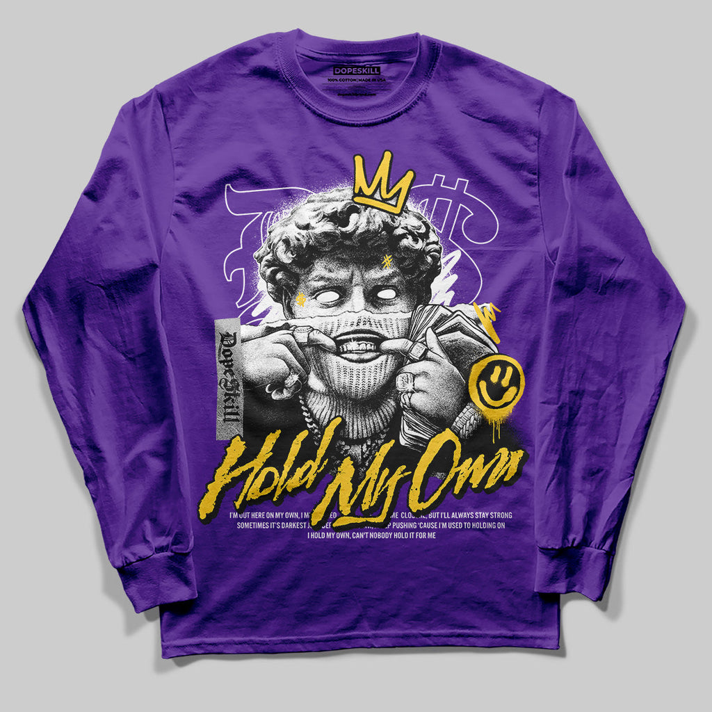 Field Purple 12s DopeSkill Purple Long Sleeve T-Shirt In My Way Graphic Hoodie, Sweatshirt | PureTeeCo.com (Image 1)