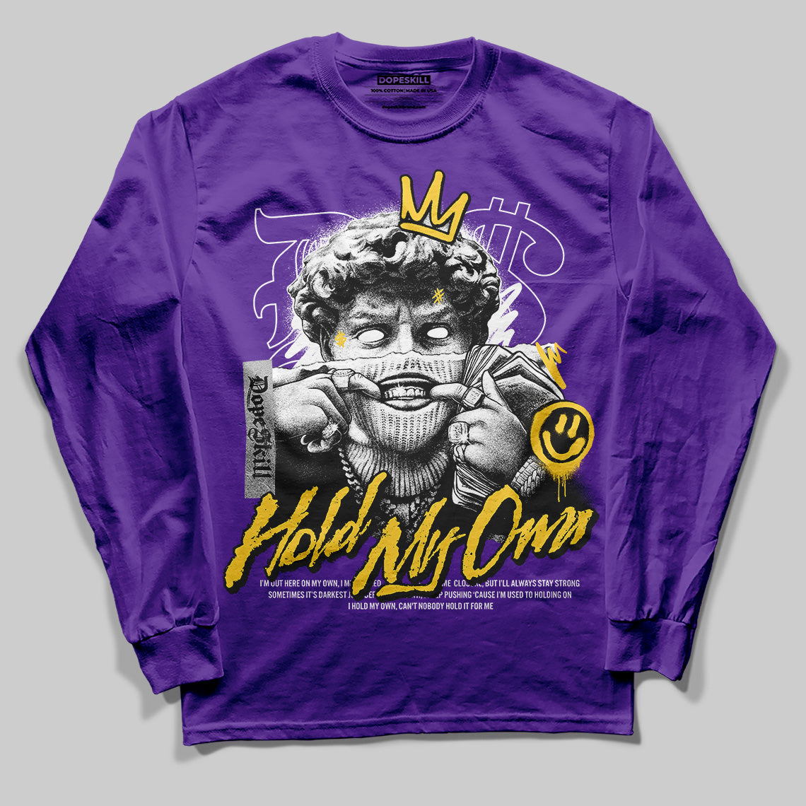 Field Purple 12s DopeSkill Purple Long Sleeve T-Shirt In My Way Graphic Hoodie, Sweatshirt | PureTeeCo.com (Image 1)