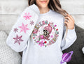 PINK FREEZIN SEASON CREWNECK SWEATSHIRT T-Shirts, Hoodie | PureTeeCo.com (Image 1)