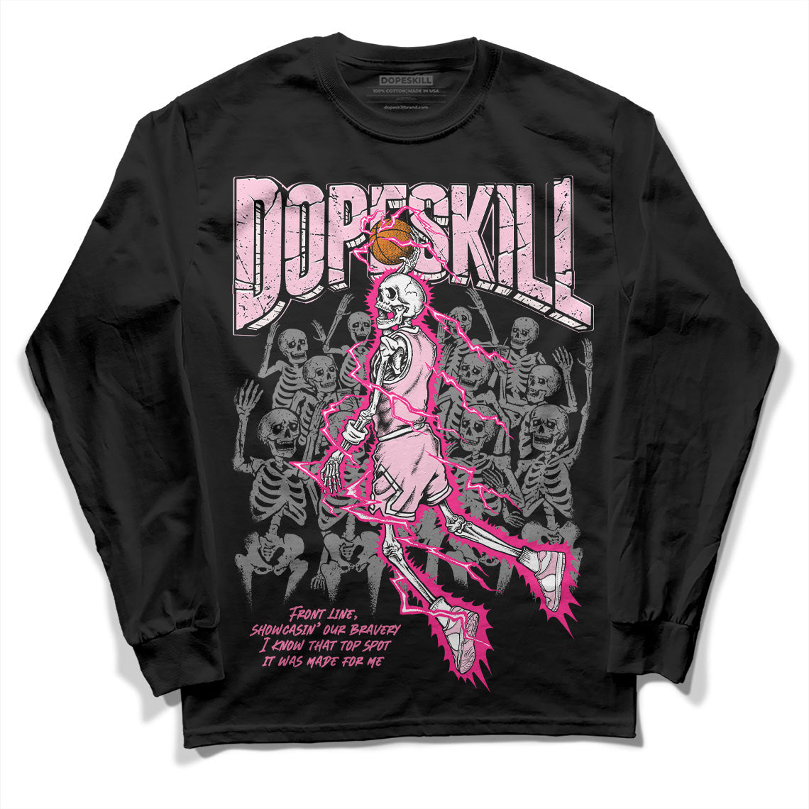 Dunk Low Pink Foam DopeSkill Long Sleeve T-Shirt Thunder Dunk Graphic Hoodie, Sweatshirt | PureTeeCo.com (Image 1)