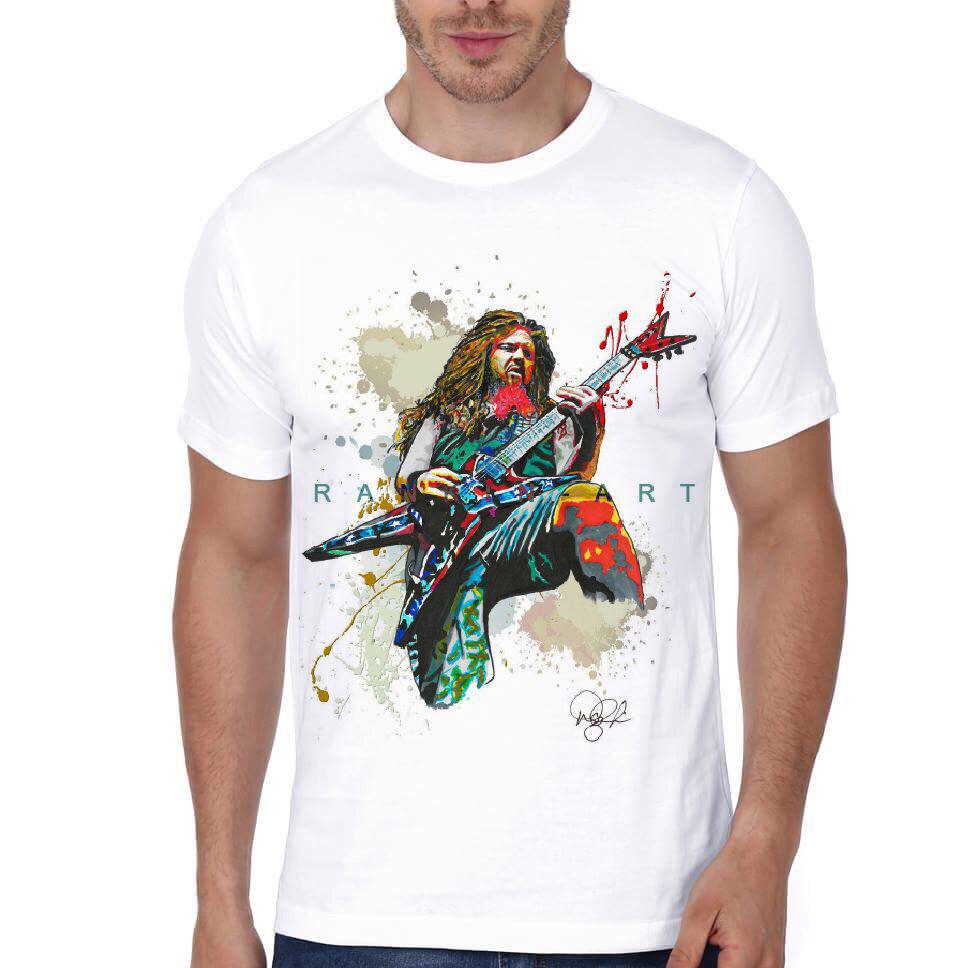 Dimebag Darrell Guitar White T-Shirt Hoodie, Sweatshirt | PureTeeCo.com