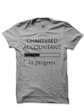 Chartered Accoutant Half Sleeve Grey Melange T-Shirt Hoodie, Sweatshirt | PureTeeCo.com