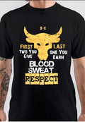 Blood Sweat Respect Half Sleeve Black T-Shirt Hoodie, Sweatshirt | PureTeeCo.com
