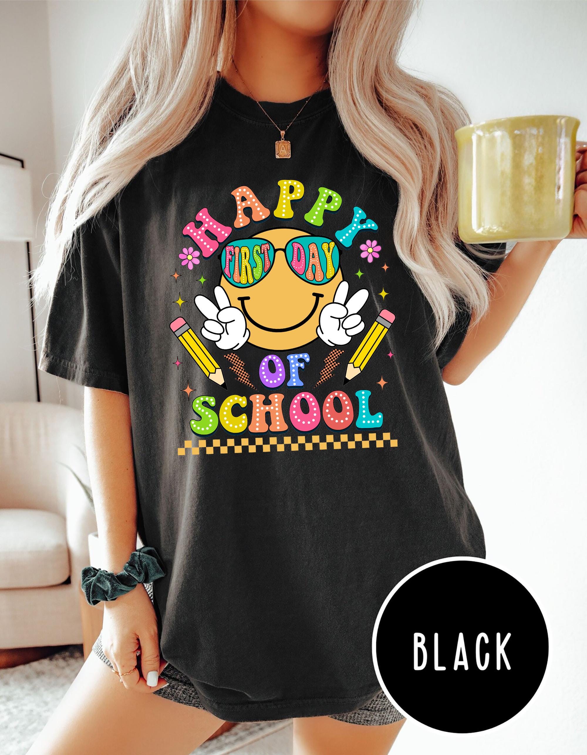 Happy First Day School Teacher Teachers Kindergarten Teacher Teacher Appreciation Back School (3)