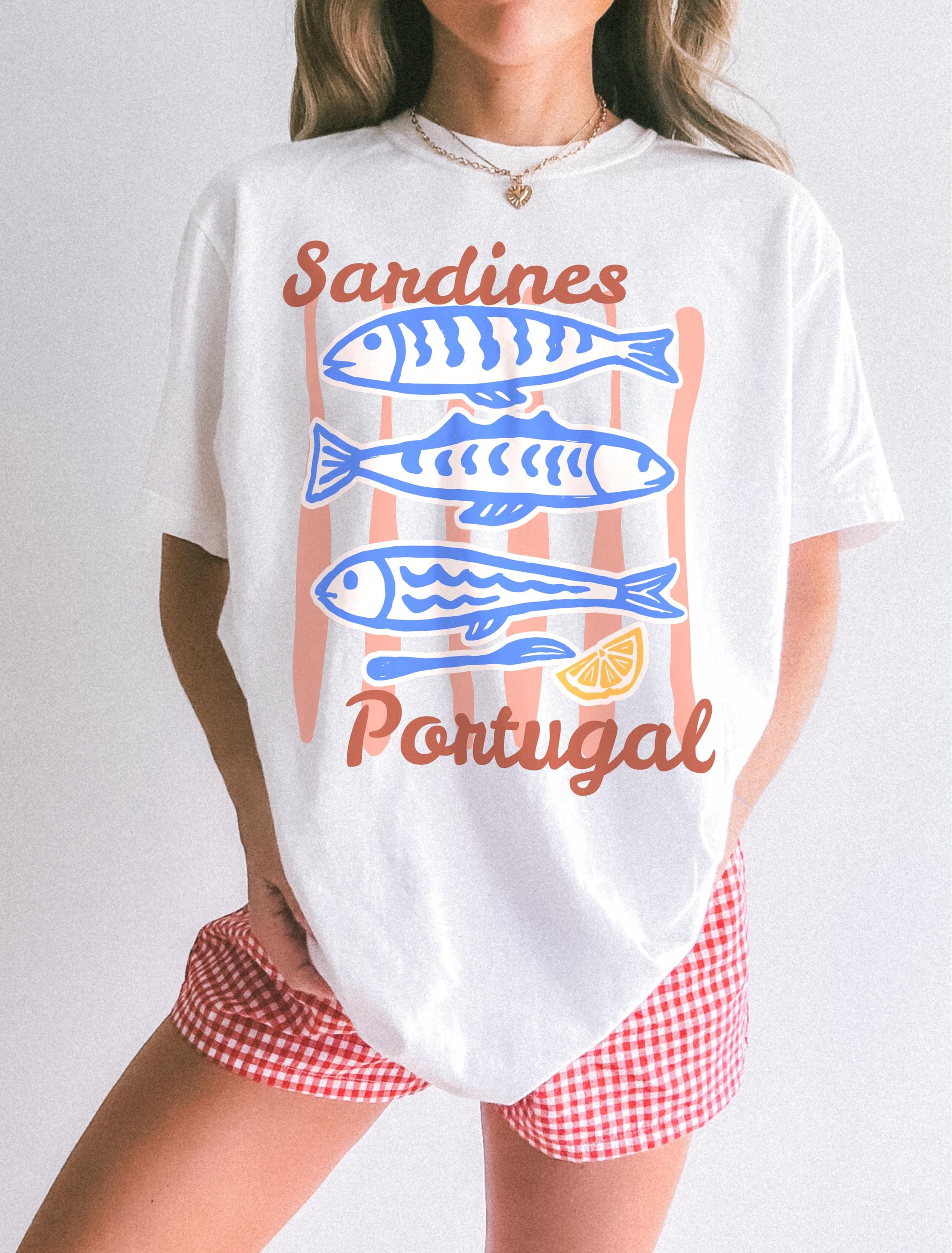 Vintage Sardines Portugal Coastal Comfort Colors Unisex T-shirt, Sweatshirt, Hoodie (3)