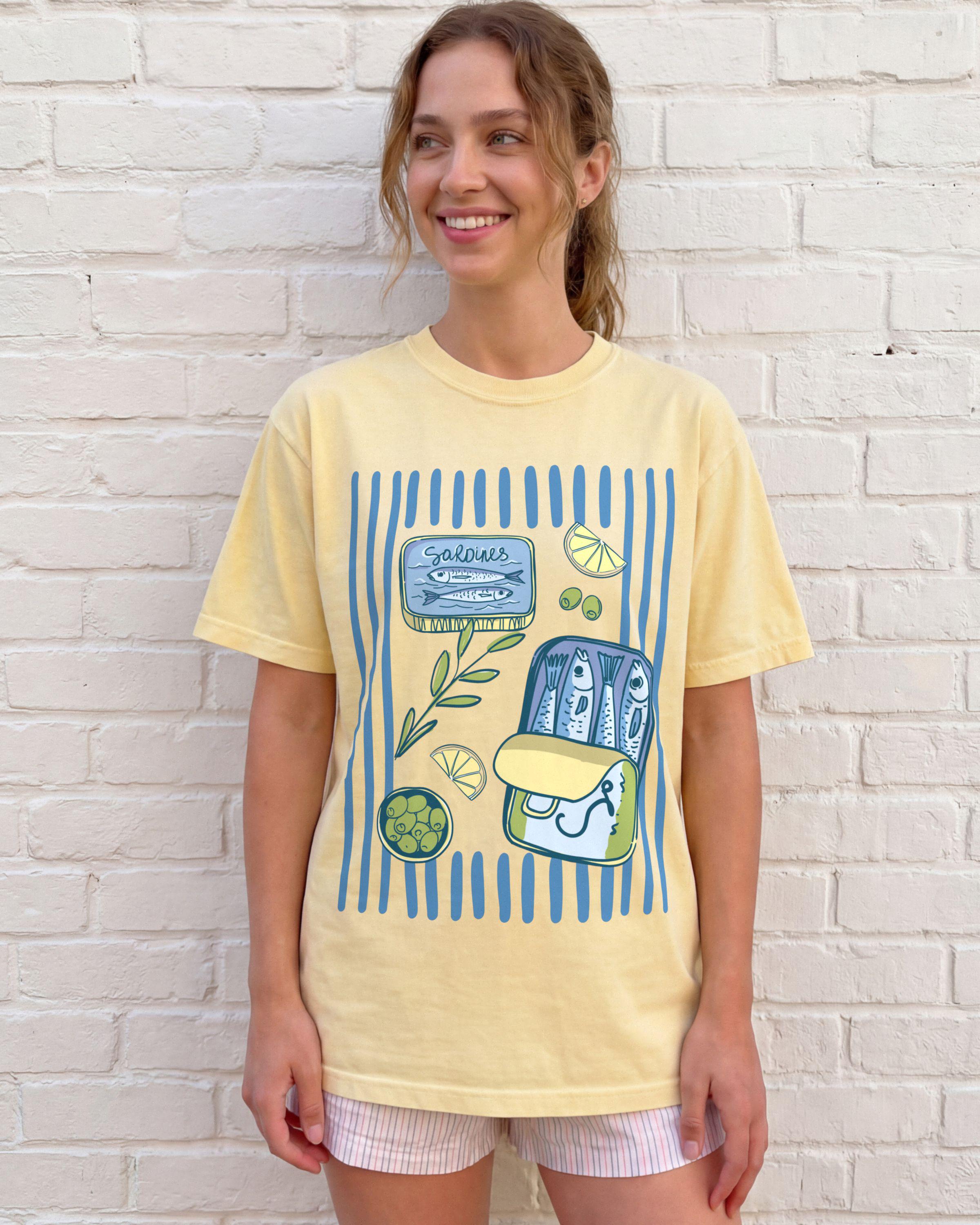 Sardines Tin Coastal Food Mediterranean Seafood Unisex T-shirt, Sweatshirt, Hoodie (3)