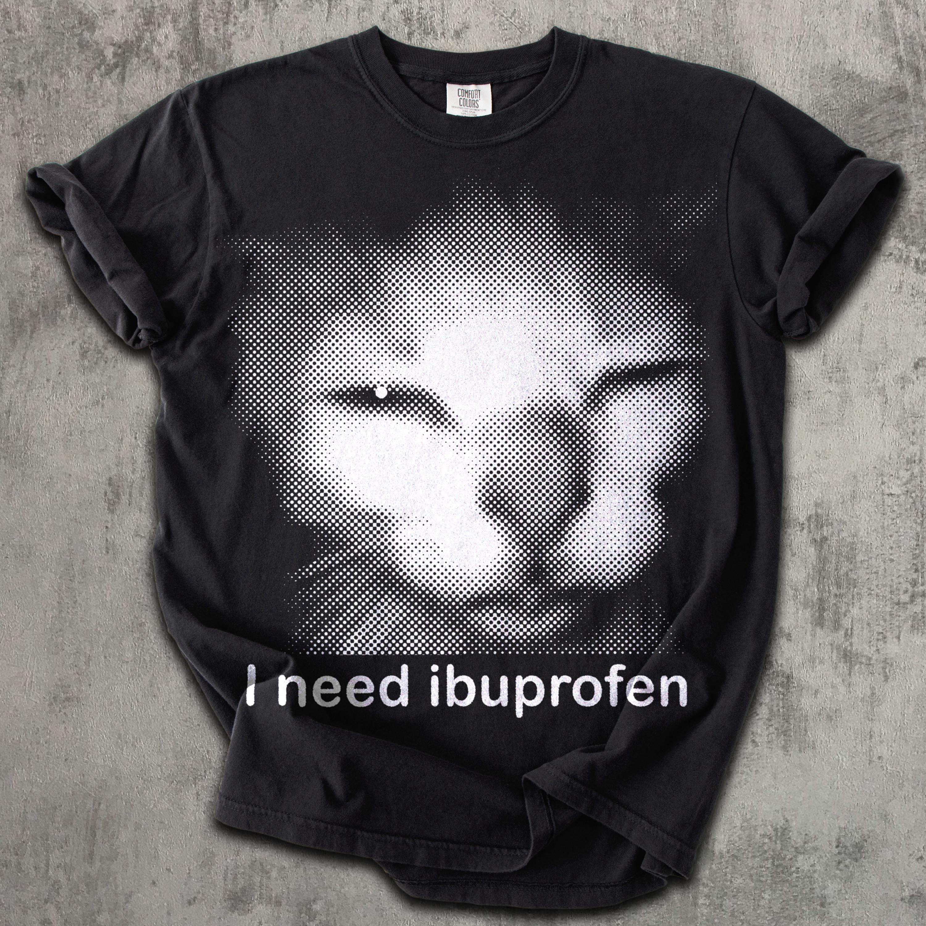Need Ibuprofen Vintage Cat Comfort Colors Silly Kitten Meme Ironic Tees Him (3)