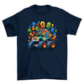Monster Truck Numbers Day Kids Tee Hoodie, Sweatshirt | PureTeeCo.com (Image 1)