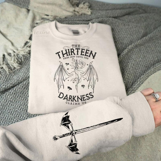 2 Slide, The Thirteen Throne Of Glass T- Shirt, Sjm Merch, From Now Until The Darkness Claims Us Shirt, We Are The Thirteen, Bookish Gift