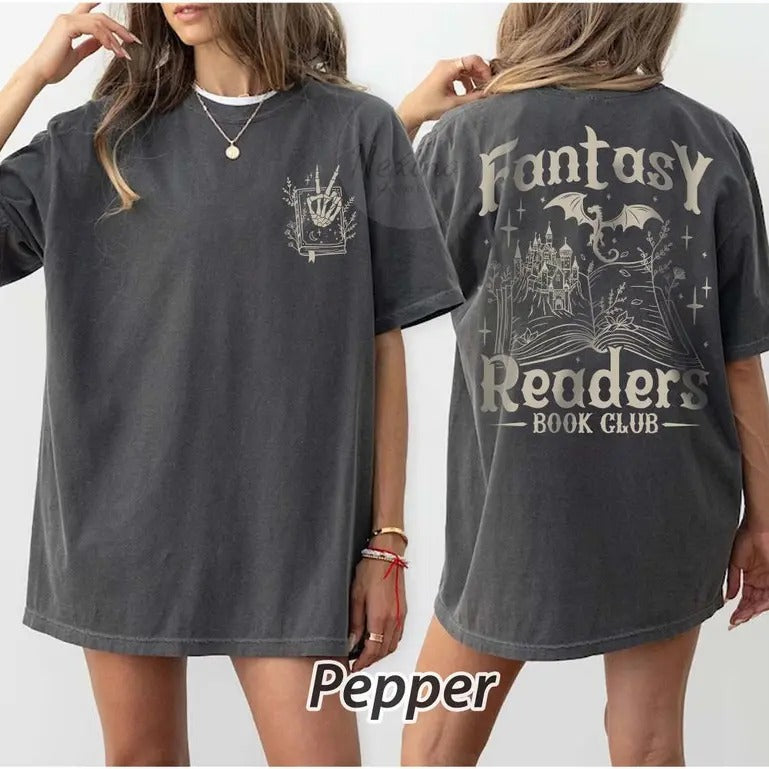 2 Slides, Fantasy Reader T-Shirt for Romance Reader Bookish Shirt for Bibliophile Vintage Reading Shirt for Women Gift...