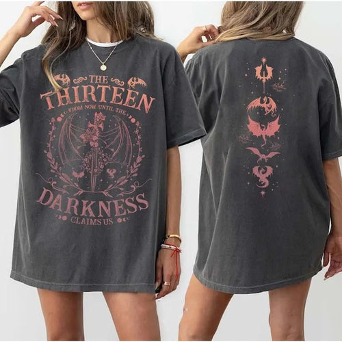 2 Slides, The Thirteen Throne Of Glass TShirt, From Now Until The Darkness Claims Us Shirt, Sjm Merch, We Are The...