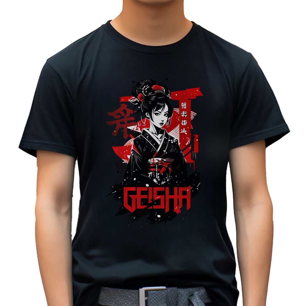 Jpan Geisha Anime T-Shirt Hoodie, Sweatshirt | PureTeeCo.com (Image 3)