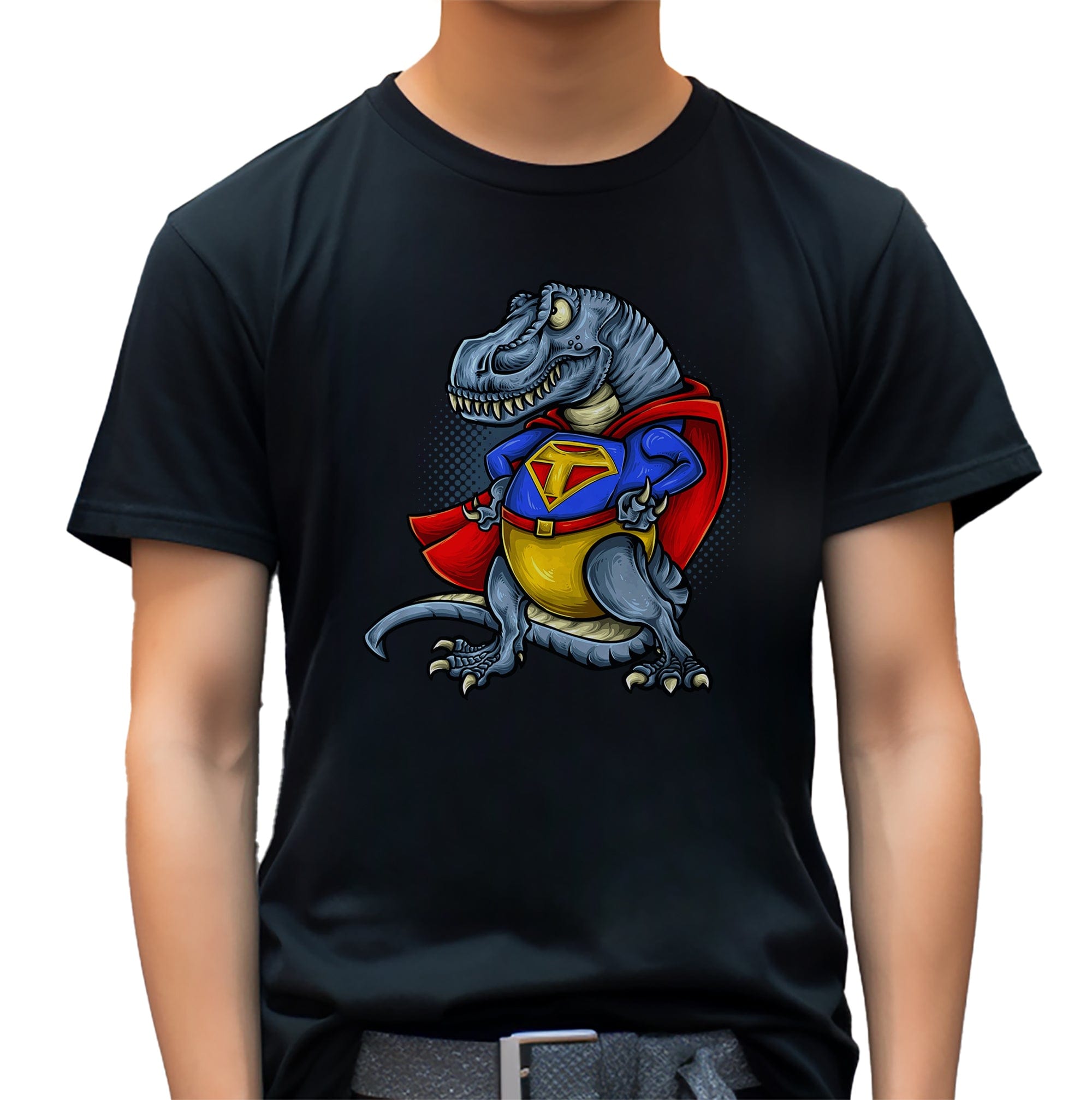 SuperT-Rex T-Shirt Hoodie, Sweatshirt | PureTeeCo.com (Image 2)