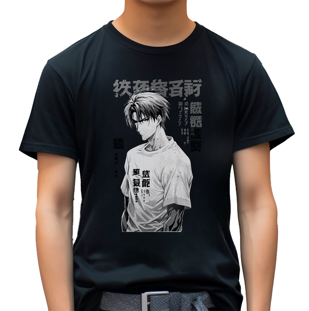 Anime Man Model T-Shirt Hoodie, Sweatshirt | PureTeeCo.com (Image 3)