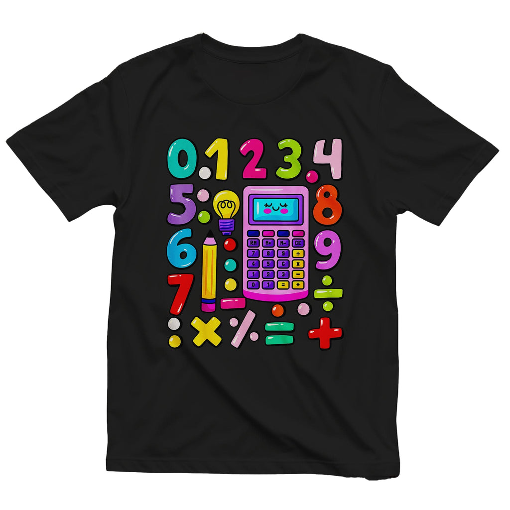 Numbers Calculator Math Day Kids Tee Hoodie, Sweatshirt | PureTeeCo.com (Image 2)