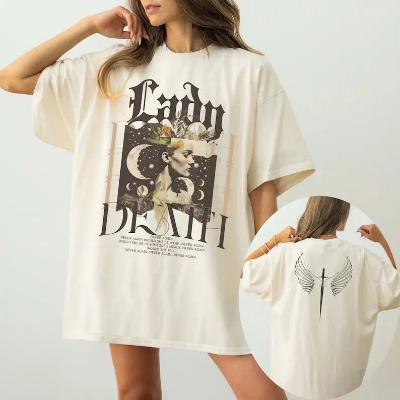 2 slides,  Nesta Shirt, ACOTAR T-Shirt, Nesta Archeron, Velaris Shirt, Sarah J Maas Merch, Valkyrie Shirt, Lady Death,...