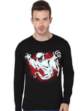 Creepy Ghost Halloween Bloody Full Sleeve T-Shirt Hoodie, Sweatshirt | PureTeeCo.com