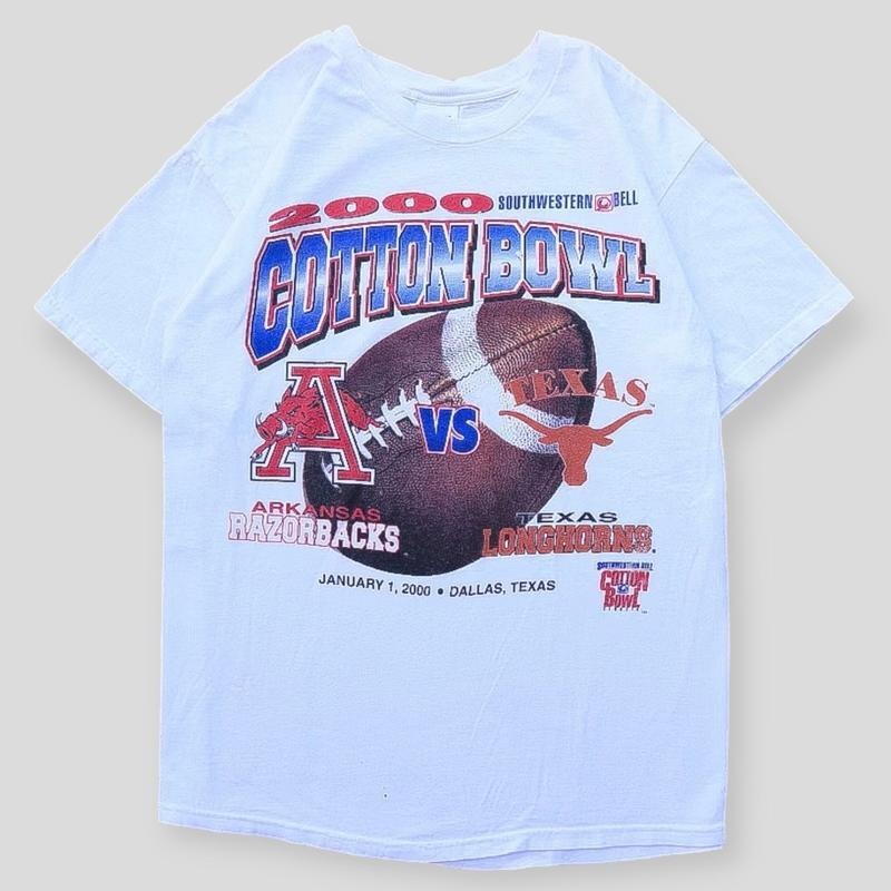 2000 VTG Arkansas VS Texas Cotton Bowl, Tshirt Top Round Neck Hoodie, Sweatshirt | PureTeeCo.com
