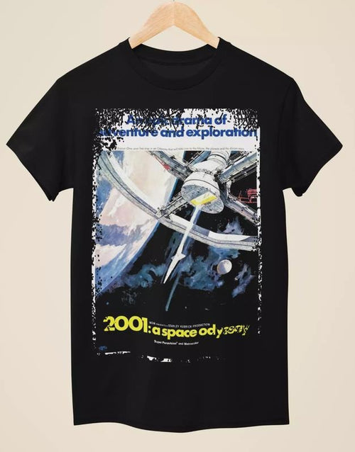 2001 A Space Odyssey (1968) - Movie Poster inspired Unisex Black T-Shirt Hoodie, Sweatshirt | PureTeeCo.com