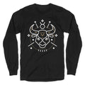 Astrology Taurus Bull Longsleeve Tee Hoodie, Sweatshirt | PureTeeCo.com (Image 1)