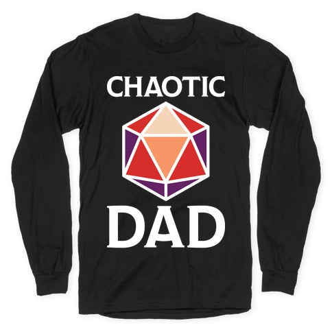 Chaotic Dad Longsleeve Tee Hoodie, Sweatshirt | PureTeeCo.com (Image 1)