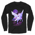 Cosmic Pegasus Longsleeve Tee Hoodie, Sweatshirt | PureTeeCo.com (Image 1)
