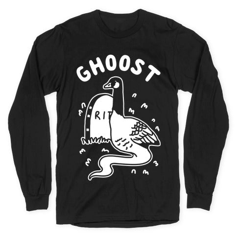 Ghoost Longsleeve Tee Hoodie, Sweatshirt | PureTeeCo.com (Image 1)
