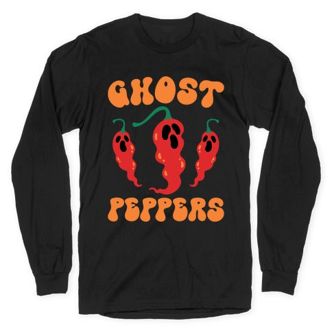 Ghost Peppers Longsleeve Tee Hoodie, Sweatshirt | PureTeeCo.com (Image 1)